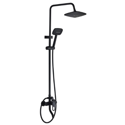 Matte Black Luxury Rain Shower Set